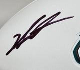 Jalen Carter Signed Philadelphia Eagles Logo Football BAS w/ Super Bowl 59 Case