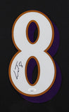 Lamar Jackson Signed Baltimore Ravens 35" x 43" Framed Jersey (JSA) 2019 M.V.P.