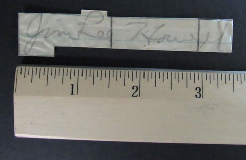 Jim Lee Howell Arkansas/New York Giants d.1995 Signed Cut PSA/DNA 150176