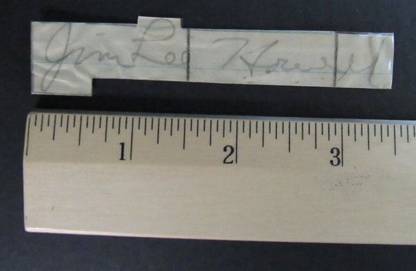 Jim Lee Howell Arkansas/New York Giants d.1995 Signed Cut PSA/DNA 150176