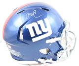 Abdul Carter Autographed Giants F/S Speed Authentic Helmet - Beckett W Hologram