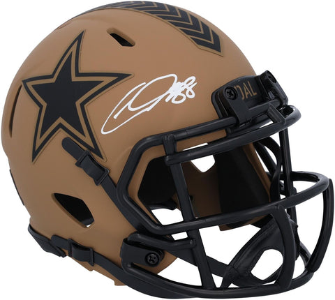 CeeDee Lam Dallas Cowboys Signed Riddell 2023 Salute to Service Mini Helmet