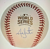 Jon Lester Signed 2016 World Series Baseball (Schwartz) Chicago Cubs #1 Pitcher