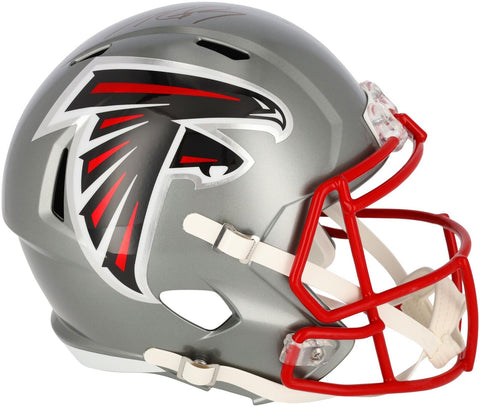 Michael Vick Atlanta Falcons Autographed Riddell Flash Speed Replica Helmet