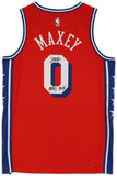 Autographed Tyrese Maxey 76ers Jersey
