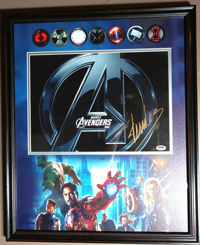 Framed Marvel The Avengers Collage Autographed by Stan Lee PSA/DNA Authenticated