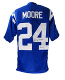Lenny Moore HOF Autographed Baltimore Colts Custom Football Jersey JSA