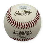 David Ortiz Signed Autographed 2004 World Series Baseball w/ 04 WS Champs JSA