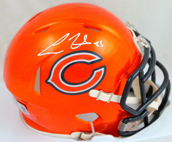 Cole Kmet Autographed Chicago Bears Flash Speed Mini Helmet-Beckett W Hologram