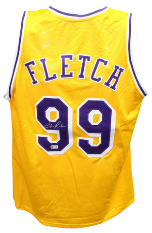 Chevy Chase Autographed Pro Style Yellow Fletch Jersey Beckett 40846