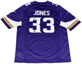 AARON JONES SIGNED MINNESOTA VIKINGS #33 PURPLE NIKE JERSEY BECKETT