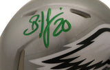 Brian Dawkins Autographed Philadelphia Eagles Flash Mini Helmet Beckett 38816