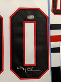 FRAMED CHICAGO BLACKHAWKS XMAS VACATION CHEVY CHASE SIGNED JERSEY BECKETT COA