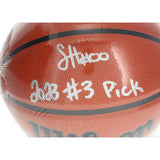 Sterling Henderson Autographed Trail Blazers Wilson Basketball Fanatics