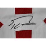 George Kittle Autographed/Signed Pro Style XL Red Jersey Beckett Witness 49873