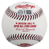 Rockies Nolan Arenado Signed 2018 All-Star Game Logo OML Baseball W/ Case JSA