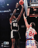 David Robinson Autographed 8x10 Photo San Antonio Spurs Beckett BAS QR #BS12880
