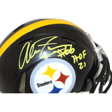 Alan Faneca Autographed Pittsburgh Steelers Mini Helmet HOF Beckett 43047