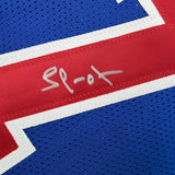 Framed Autographed/Signed Lamar Odom 35x39 Los Angeles Blue Jersey JSA COA