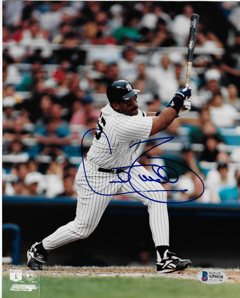 Cecil Fielder Autographed New York Yankees 8x10 Photo Beckett Authenticated