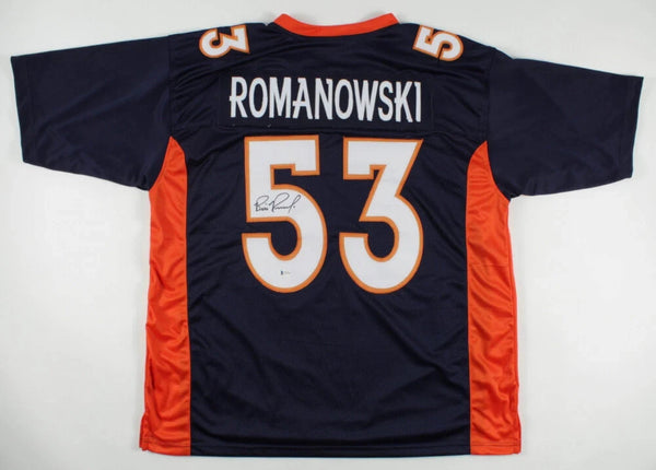 Bill Romanowski Signed Denver Broncos Jersey (Beckett) 4xSuper Bowl Champion