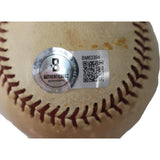 Tom Henrich Signed New York Yankees Anchor Baseball Toned BAS 44704