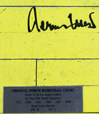 Jerry West "Mr Clutch" Signed Forum Floorboard Framed Display BAS #AC26908