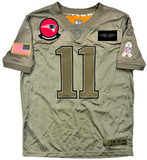 Julian Edelman New England Patriots Signed Salute to Service Nike Jersey JSA