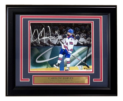Caroline Harvey Signed Framed 8x10 USA Women Hockey 2026 Olympics Photo Fanatics