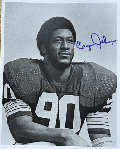 Packers Hall of Famer EZRA JOHNSON Signed 8x10 Photo #3 AUTO ~ 1978 Pro Bowl