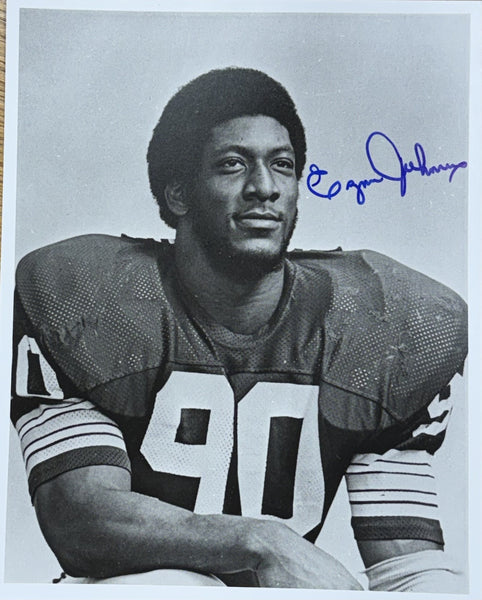 Packers Hall of Famer EZRA JOHNSON Signed 8x10 Photo #3 AUTO ~ 1978 Pro Bowl