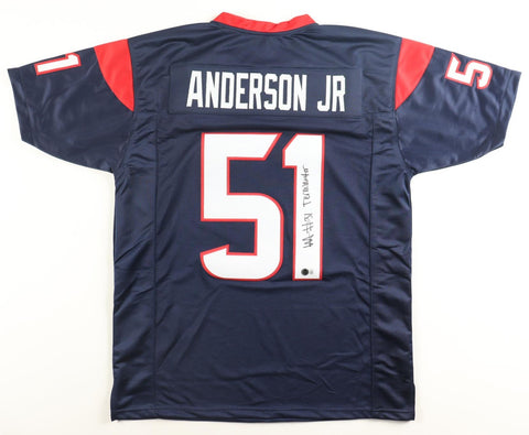 Will Anderson Jr. Signed Houston Texans Jersey Inscribed " Terminator" (Beckett)