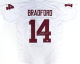 Sam Bradford Autographed White College Style Jersey - Beckett W Hologram