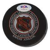 Stan Mikita Signed Chicago Blackhawks Logo Puck (PSA) 9x All Star / HOF Center