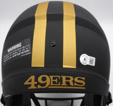 Christian McCaffrey Autographed Eclipse Full Size Helmet 49ers Beckett WZ82838