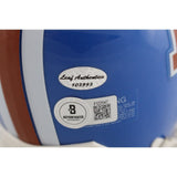 Floyd Little Autographed Denver Broncos TB Mini Helmet AS IS Beckett 49159