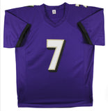 Rashod Bateman Authentic Signed Purple Pro Style Jersey BAS Witnessed