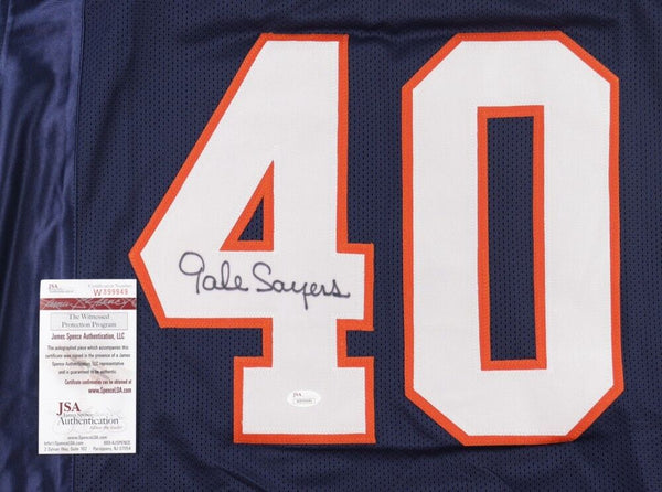 Gale Sayers Signed Chicago Bears Jersey (JSA COA) 4xPro Bowl RB 1965-1 –  Super Sports Center
