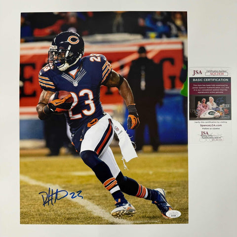 Autographed/Signed Devin Hester Chicago Bears 11x14 Football Photo JSA COA #4
