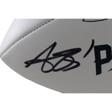 AJ Brown Autographed New England Patriots Logo Football Beckett Witnessed 57964