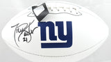 Tiki Barber Autographed New York Giants Logo Football - Beckett W Hologram
