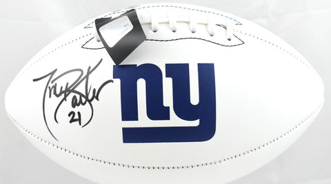 Tiki Barber Autographed New York Giants Logo Football - Beckett W Hologram