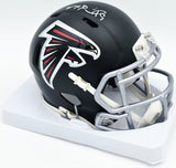 Michael Penix Jr. Autographed Falcons Mini Helmet Beckett Witness 2W906733