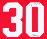 Mike Rozier Signed Nebraska Corn Huskers Jersey Inscribed "Heisman 1983" (JSA)