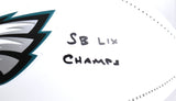 Nick Sirianni Signed Philadelphia Eagles Logo Football SB Champs Beckett W Holo