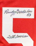 Randy Gradishar Autographed/Signed College Style XL Red Jersey Beckett 44616