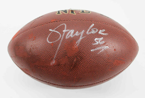 Lawrence Taylor Signed Wilson NFL Football (JSA COA) New York Giants HOF L.B.