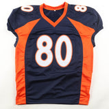 Rod Smith "2xSB Champs" Signed Denver Broncos Pro Cut Blue Jersey (Beckett)