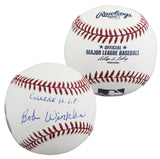 Arizona State Bobby Winkles "College HOF" Signed OML Baseball BAS #BV01119