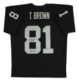 Raiders Tim Brown "HOF 2015" Authentic Signed Black M&N TB Jersey Fanatics